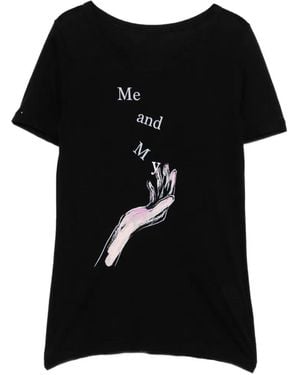 Yohji Yamamoto Graphic-Print T-Shirt - Black