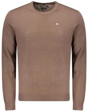Napapijri Damavand Pullover Mit Logo-Patch - Braun