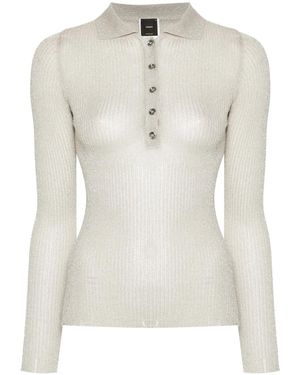 Pinko Top Tino Lamé - Bianco