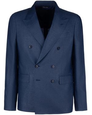 Brian Dales Blazer Met Dubbele Rij Knopen - Blauw