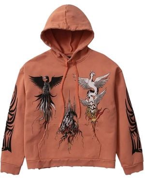 Who Decides War Winged Hoodie - Brown