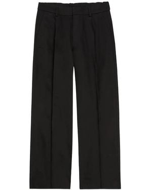NN07 Straight-Leg-Hose Mit Falten - Schwarz