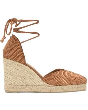 Castañer Cora Wedge-Heel Sandals - Metallic