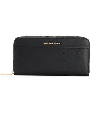 MICHAEL Michael Kors Textured Zip Wallet - Black