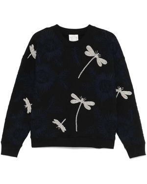 forte_forte Sweater Van Katoen - Zwart