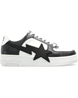 A Bathing Ape Baskets Bape À Motif Étoile - Blanc