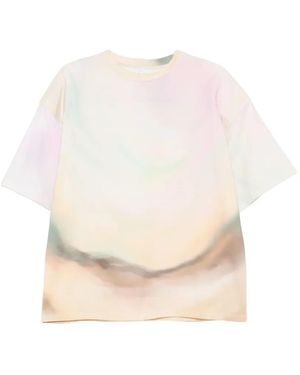 Nanushka Shoulder-Pads T-Shirt - Natural