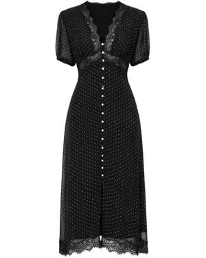 Sea Melody Midi Dress - Black