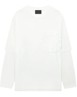 Simone Rocha Cotton Long-Sleeve T-Shirt - White