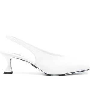 Moschino Leather Pumps - White