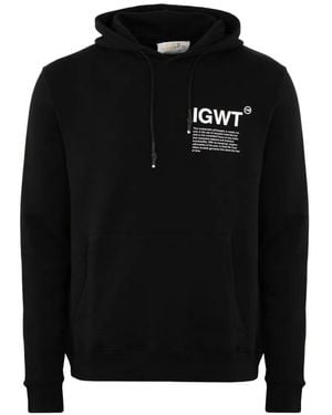 In Gold We Trust Evolution Logo-Print Hoodie - Black