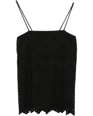 Bambah Eyelet Tank Top - Black