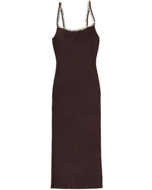 MICHAEL Michael Kors Vestido Midi Con Ribete De Cadena - Morado