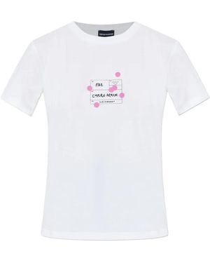 Emporio Armani Printed T-Shirt - White