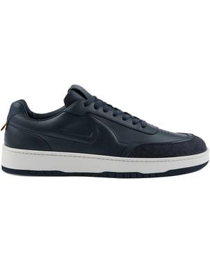Paul & Shark Low-Top Leather Sneakers - Blue