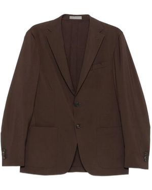 Corneliani Blazer Con Solapas De Muesca - Marrón