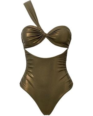 SOFIA ERHAN Aura One-Shoulder-Badeanzug - Grün