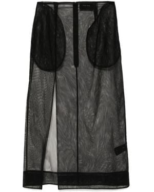 Simone Rocha Bleistiftrock im Kontrastlook - Schwarz