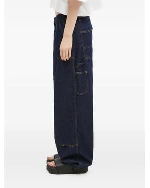Carhartt Double-Pockets Denim Wide-Leg Jeans - Blue