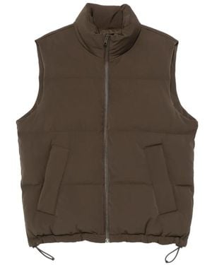 Sandro Padded Sleeveless Gilet - Brown
