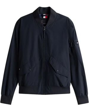 Tommy Hilfiger ジップアップ ボンバージャケット - ブルー