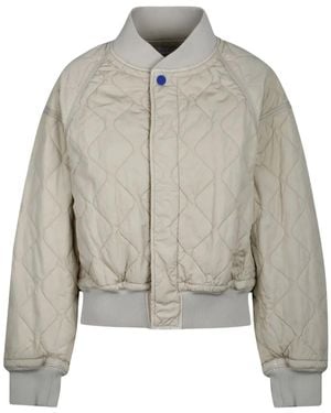 Burberry Padded Bomber Jacket - Grey