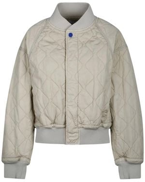 Burberry Padded Bomber Jacket - Gray