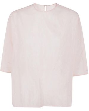 Apuntob Silk Top - White