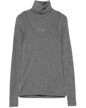 Rohe Turtleneck Merino-Wool Top - Grey