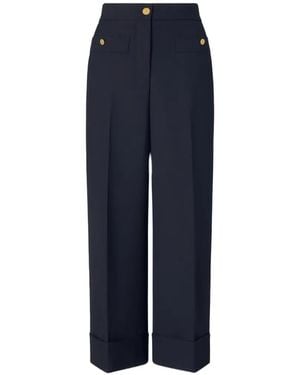 Thom Browne Hopsack-Hose - Blau