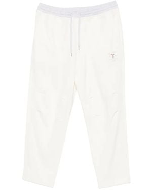 Brunello Cucinelli Cotton Blend Joggers - White