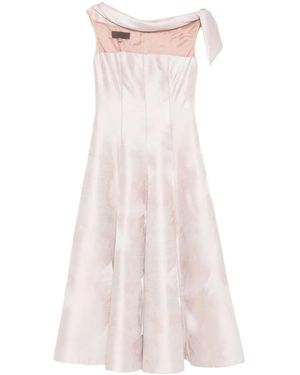 Talbot Runhof Vestido Con Hombros Descubiertos - Rosa
