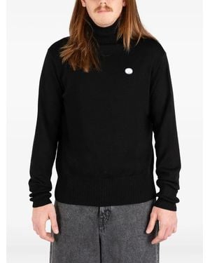 Societe Anonyme Roll-Neck Embroidered Jumper - Black