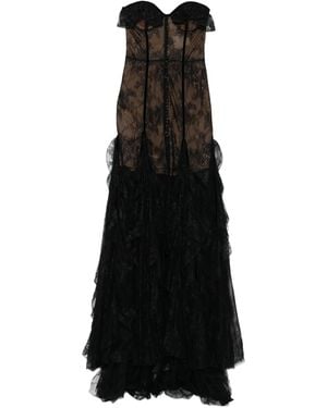 Costarellos Rosaline Avondjurk - Zwart