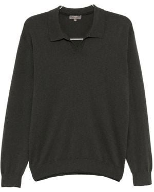 N.Peal Cashmere Sloane Polo Shirt - Black