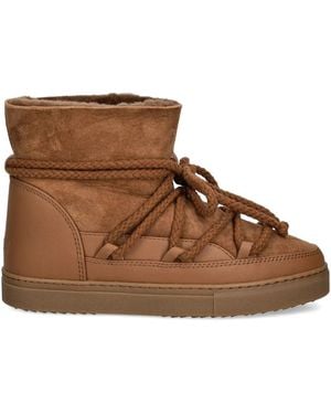 Inuikii Rope-Detail Round-Toe Boots - Brown