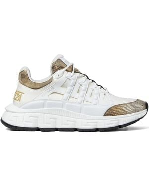 Versace Zapatillas con logo y cordones - Blanco