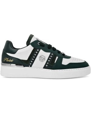 Philipp Plein Baskets À Logo Strassé - Noir