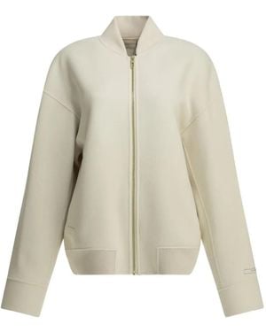 Sportmax Wool Bomber Jacket - White