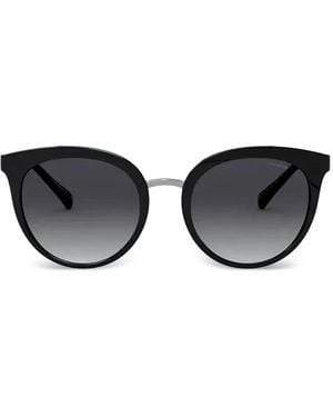 Emporio Armani Round-Frame Sunglasses - Black