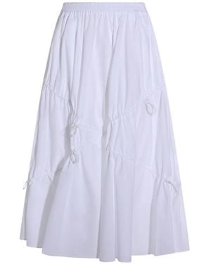 Moschino Poplin Midi Skirt - Purple