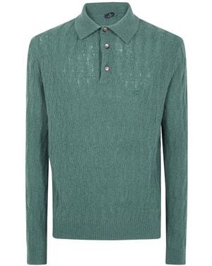 Etro Polo-Style Sweater - Green