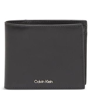Calvin Klein Logo-Plaque Bifold Wallet - Black
