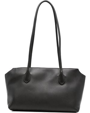 The Row Bolso de hombro de piel - Negro