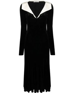 Philosophy Di Lorenzo Serafini Flared Midi Dress - Black