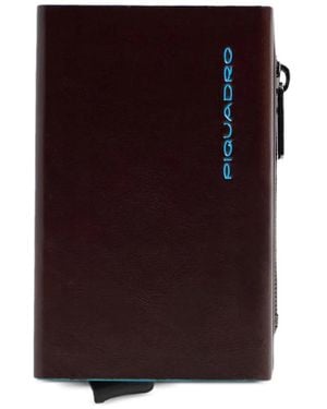 Piquadro Pop-Up Zipped Wallet - Purple