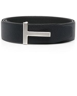 Tom Ford Gürtel Mit Logo-Schnalle - Schwarz