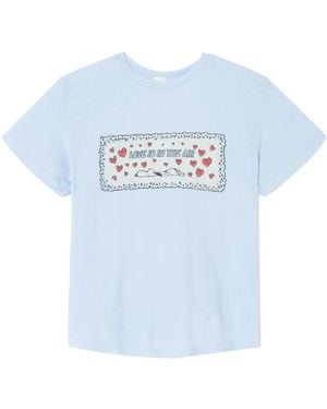 RE/DONE Snoopy Love T-Shirt - Blue