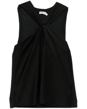 Jonathan Simkhai Twisted-Detailed Top - Black