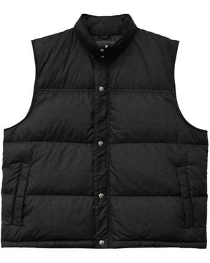 Chrome Hearts Monogram-Pattern Puffer Vest - Black